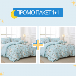 2 броя двоен спален комплект микросатен Тея с цветя