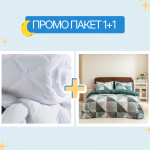 Олекотена завивка и двоен спален комплект микросатен Витория зелено