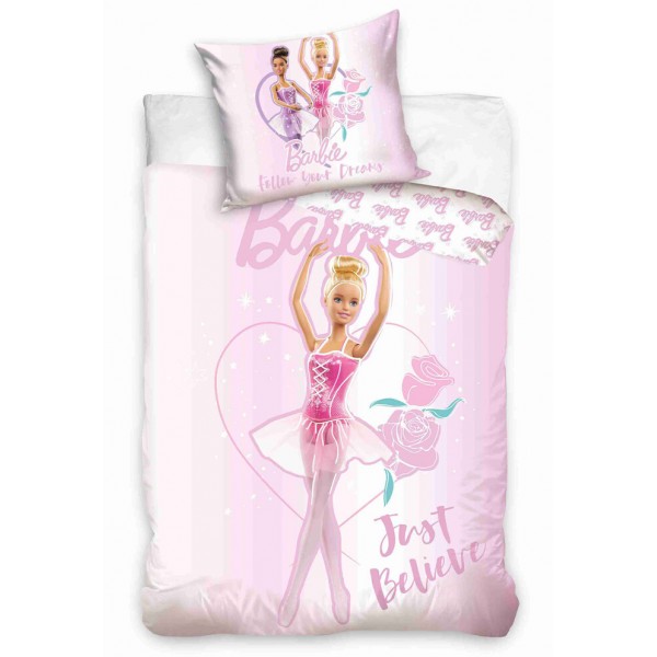 Детски комплект спално бельо с 3D принт Barbie