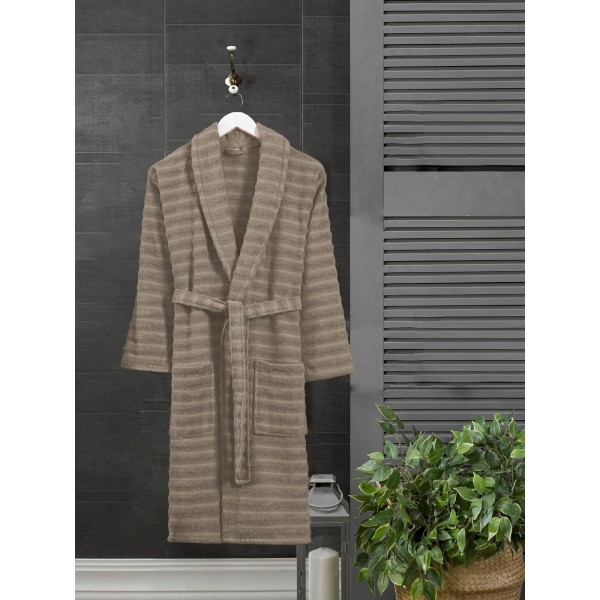 Универсален памучен халат Roley L/XL Brown