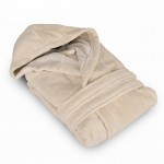 Халат за баня от памук трига Chloe Taupe