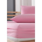 Памучен комплект спално бельо от две части 120/200 Pink