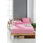 Памучен комплект спално бельо от две части 120/200 Pink