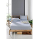 Памучен спален комплект от две части 160/200 Blue
