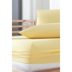 Памучен спален комплект от две части 160/200 Yellow