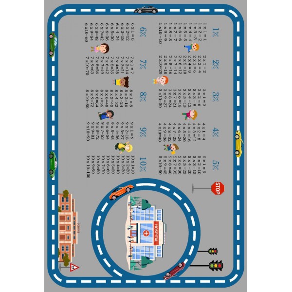 Детски килим за игра 120/180 Mathematics Детски килим за игра 120/180 Mathematics