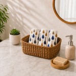 3 бр. Хавлиени кърпи с бродерия Капки - 30х50 см.
