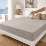 Водоустойчив чаршаф Lara със сив цвят и ластик – 160х200х25 см.