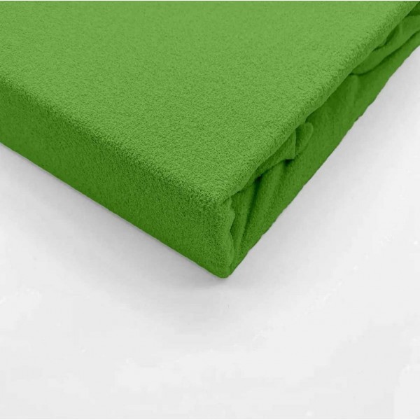 Хавлиен комплект чаршаф с ластик 90/200 + калъфка Green