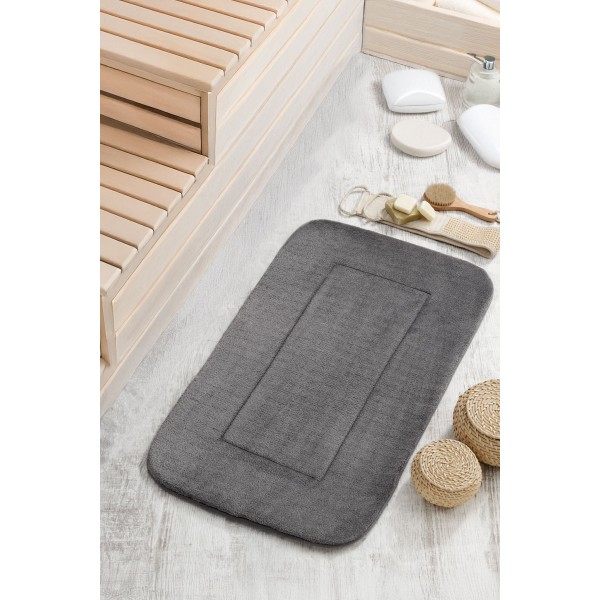 Плътна плюшена постелка за баня 50/80 Grey