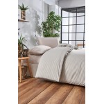 Комплект спално бельо от фин памук Beige Stripe