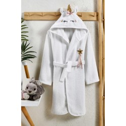 Оригинален хавлиен памучен халат за дете 400гр./кв.м. Unicorn