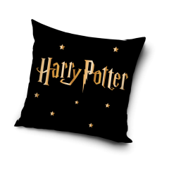 Черна декоративна възглавница Harry Potter