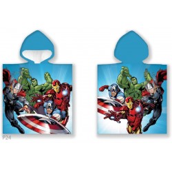 Детско пончо за плаж 55/110 - Памук The Avengers