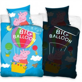 Ефектно светещо спално бельо Peppa Balloon