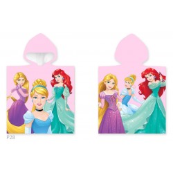 Детско пончо за плаж 55/110 - Памук The three princesses