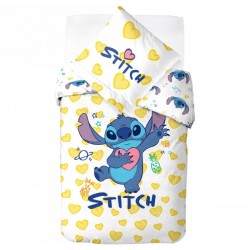 Сатениран комплект спално бельо 3D Lilo&Stitch