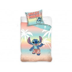 Сатениран комплект спално бельо 3D Stich
