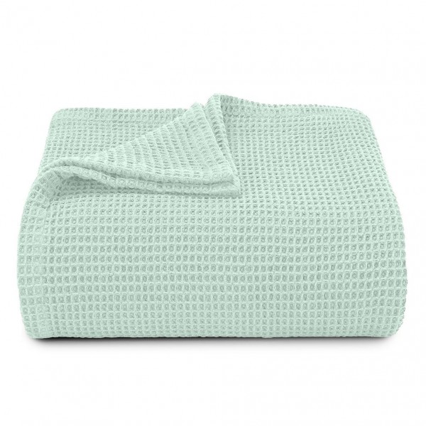 Памучно вафлено шалте Siesta 160/230 mint