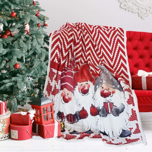 Одеяло с коледен десен Christmas Dwarfs