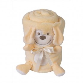 3D одеяло с играчка 2 в 1 - 100% Плюш - Cute Puppy