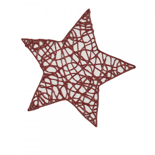 Подложка за сервиране 27см. - Star White And Red
