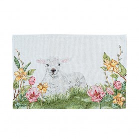 Подложка за маса с великденска тема 32/48 - Lambkin And Flowers