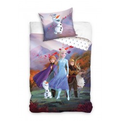 Комплект спално бельо от 100% Ранфорс Памук 3D The Frozen Kingdom