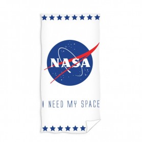 Памучна плажна кърпа Nasa white