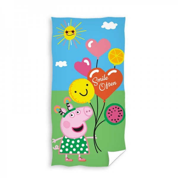 Памучна плажна кърпа Peppa Pig Smile