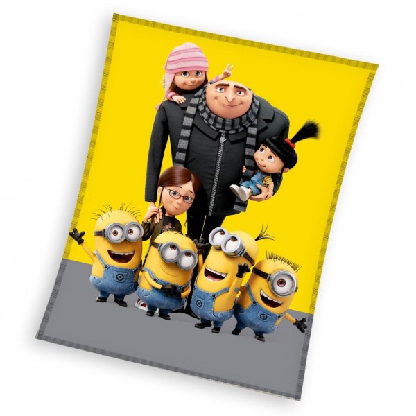 Пухкаво плюшено одеяло за дете 130/160 The Мinions