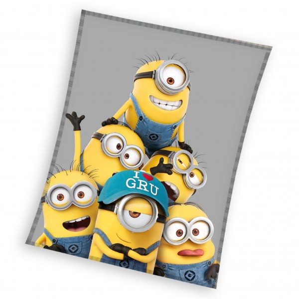 Топло поларено одеяло за дете 150/200 Minions Gru