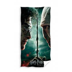 Хавлиена плажна кърпа от памук 70/140 - Harry Potter and Voldemort