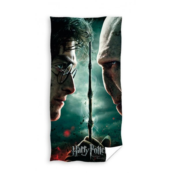 Хавлиена плажна кърпа от памук 70/140 - Harry Potter and Voldemort Хавлиена плажна кърпа от памук 70/140 - Harry Potter and Voldemort