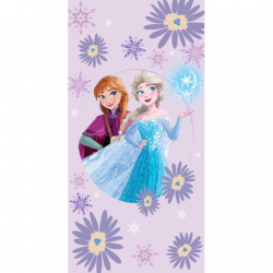 Плажна хавлиена кърпа Frozen Flowers с флорален дизайн
