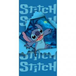 Плажна хавлиена кърпа Stitch Blue от мек памук