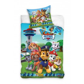 Забавен спален комплект 3D - 100% Ранфорс Памук - Paw Patrol Calling