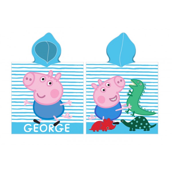 Оригинално детско пончо с две лица 50/115 - Peppa Pig Playing