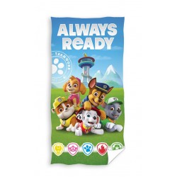 Атрактивна кърпа за плаж 3D - 100% Памук - Paw Patrol Ready To Go