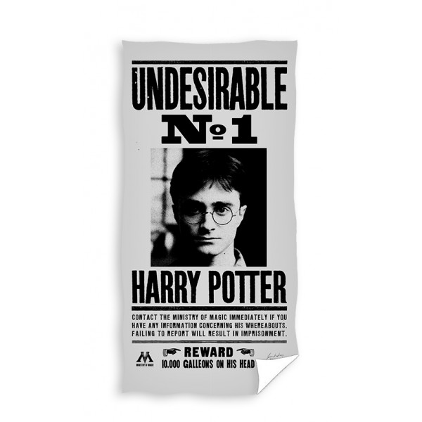Бутикова кърпа за плаж 3D - 100% Памук - Harry Potter Unwanted