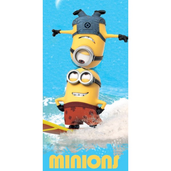 Дизайнерска плажна кърпа 70/140 - 100% Памук - Minions Дизайнерска плажна кърпа 70/140 - 100% Памук - Minions