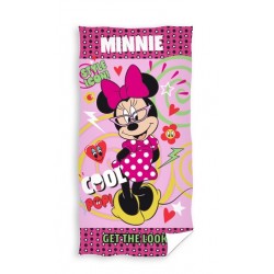 Хавлиена кърпа за плаж от памук 70/140 - Minnie Mouse