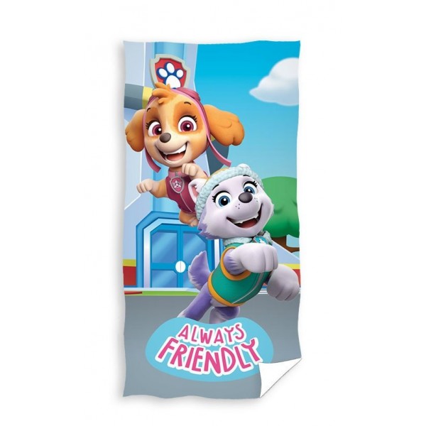Хавлиена кърпа за плаж от памук 70/140 - Paw Patrol Best Friends