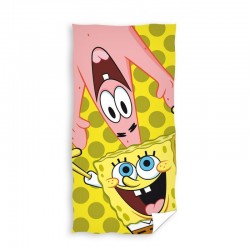 Памучна плажна хавлия 70/140 - Spongebob