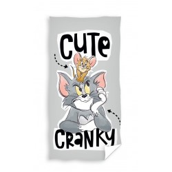 Памучна плажна кърпа 70/140 - Tom and Jerry