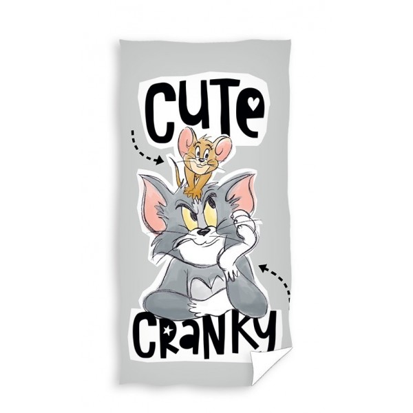 Памучна плажна кърпа 70/140 - Tom and Jerry Памучна плажна кърпа 70/140 - Tom and Jerry