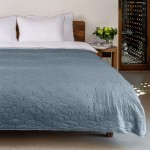 Капитонирано двулицево шалте Abigail 160/220 Teal&Sage Green