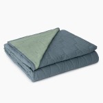 Капитонирано двулицево шалте Abigail 160/220 Teal&Sage Green