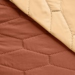 Капитонирано двулицево шалте Abigail 160/220 Ochre&Yellow