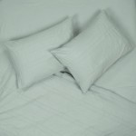 Deco Bohemia Natural – зелен памучен спален комплект за двойно легло, 3 части
